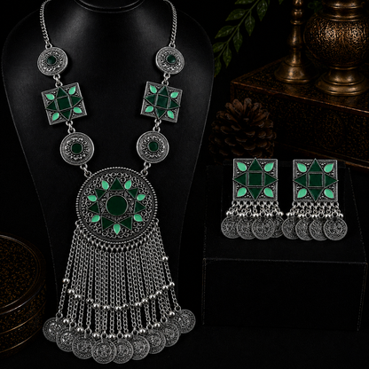 Noor-e-Zar Oxidized Set