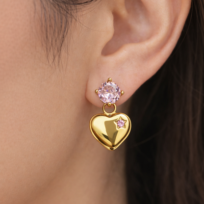 Diamond Pink Earrings