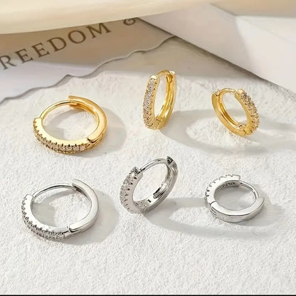 Round Zirconia Hoops (Alloy)