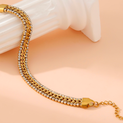 1Pc Bracelet Dual Side Zirconia