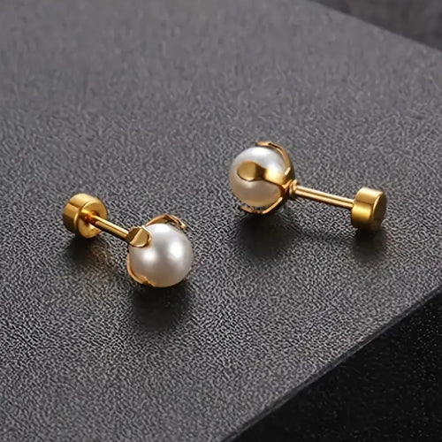Pearl Studs Earrings (Stainless steel)