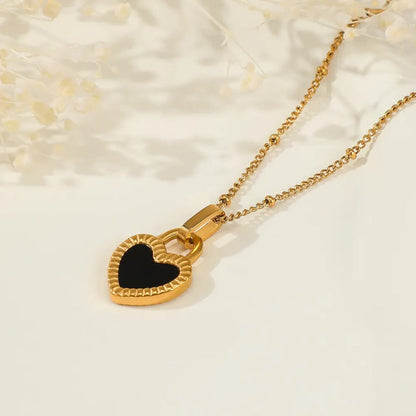 Dual Sided Heart Necklace