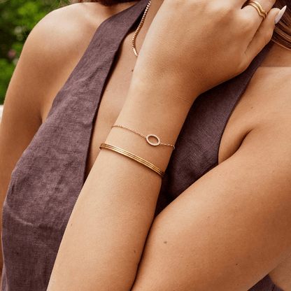 Oval Crystal Bracelet