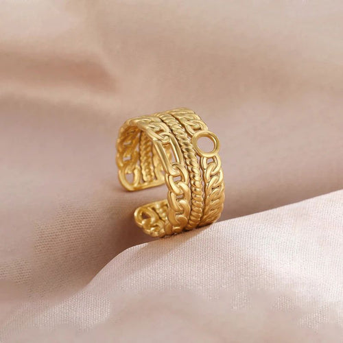 Arabic Mesh Ring (Adjustable)