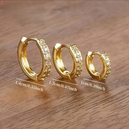 Round Zirconia Hoops (Alloy)