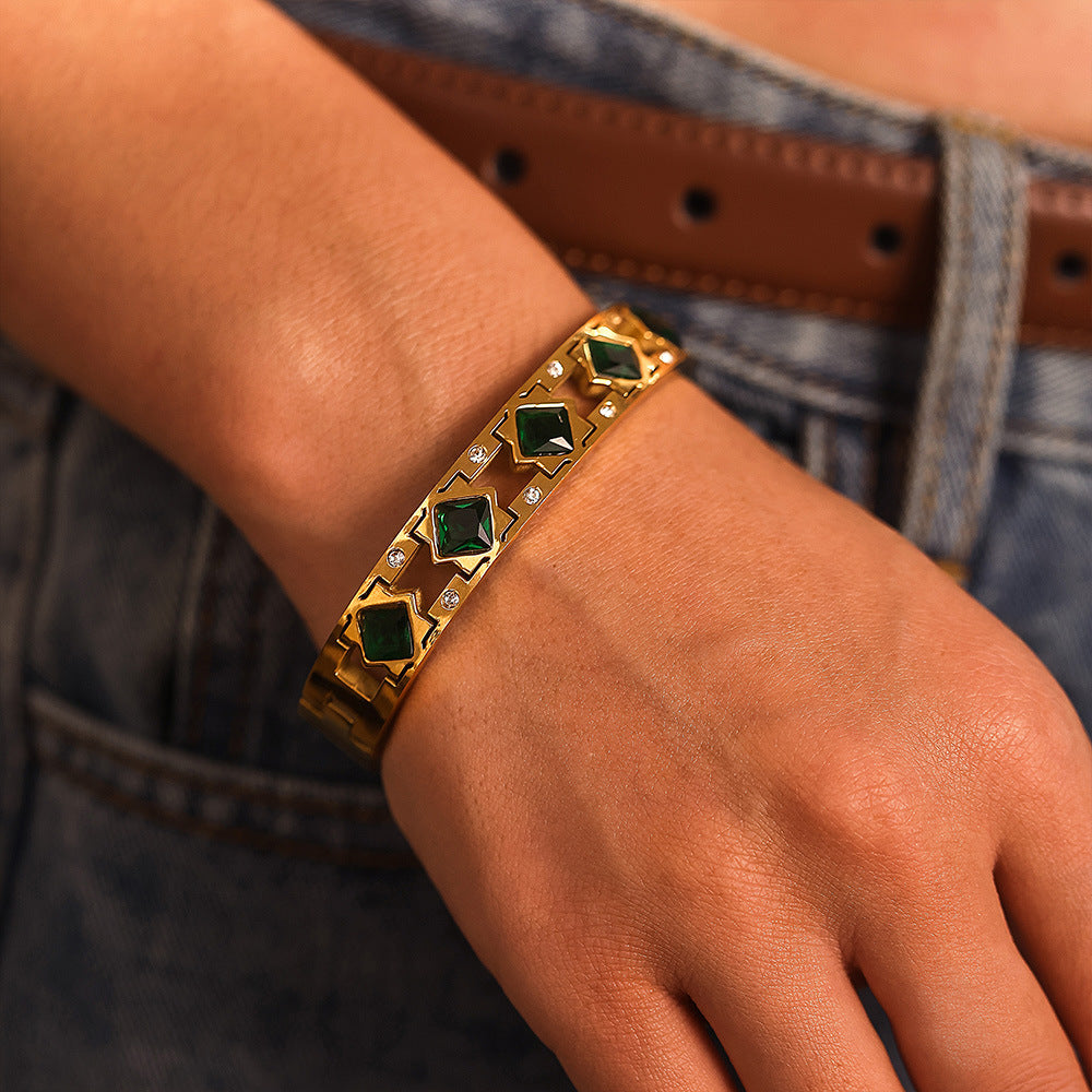 Cubic Zirconia Handcuff