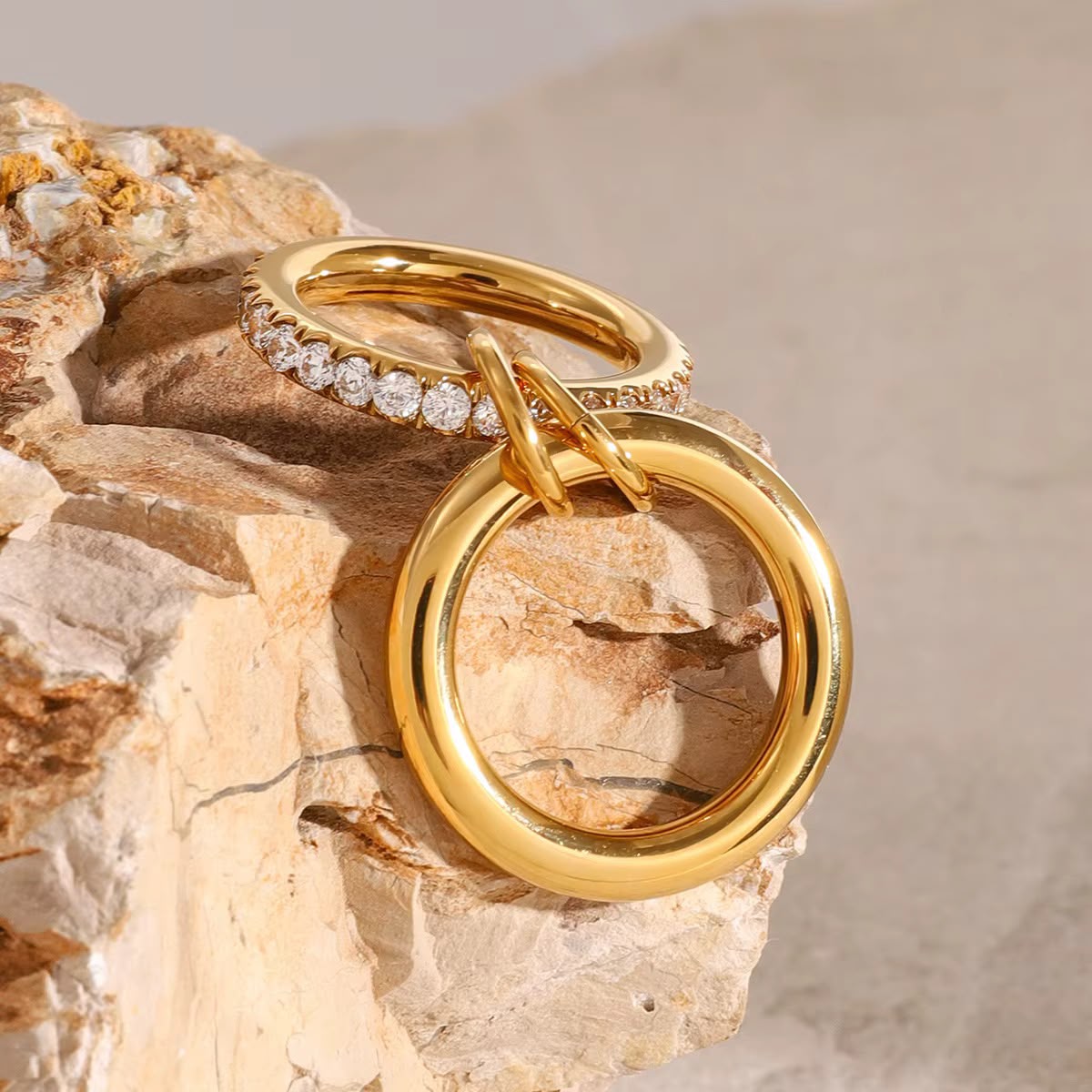 Duo Crystal Ring