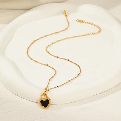 Dual Sided Heart Necklace