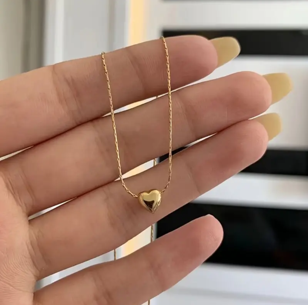 Heart Necklace Minimal (Anti Tarnish)