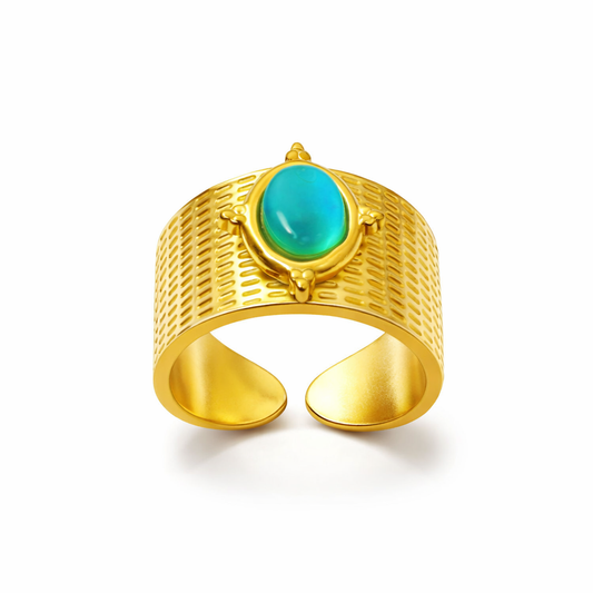 Blue Styled Ring