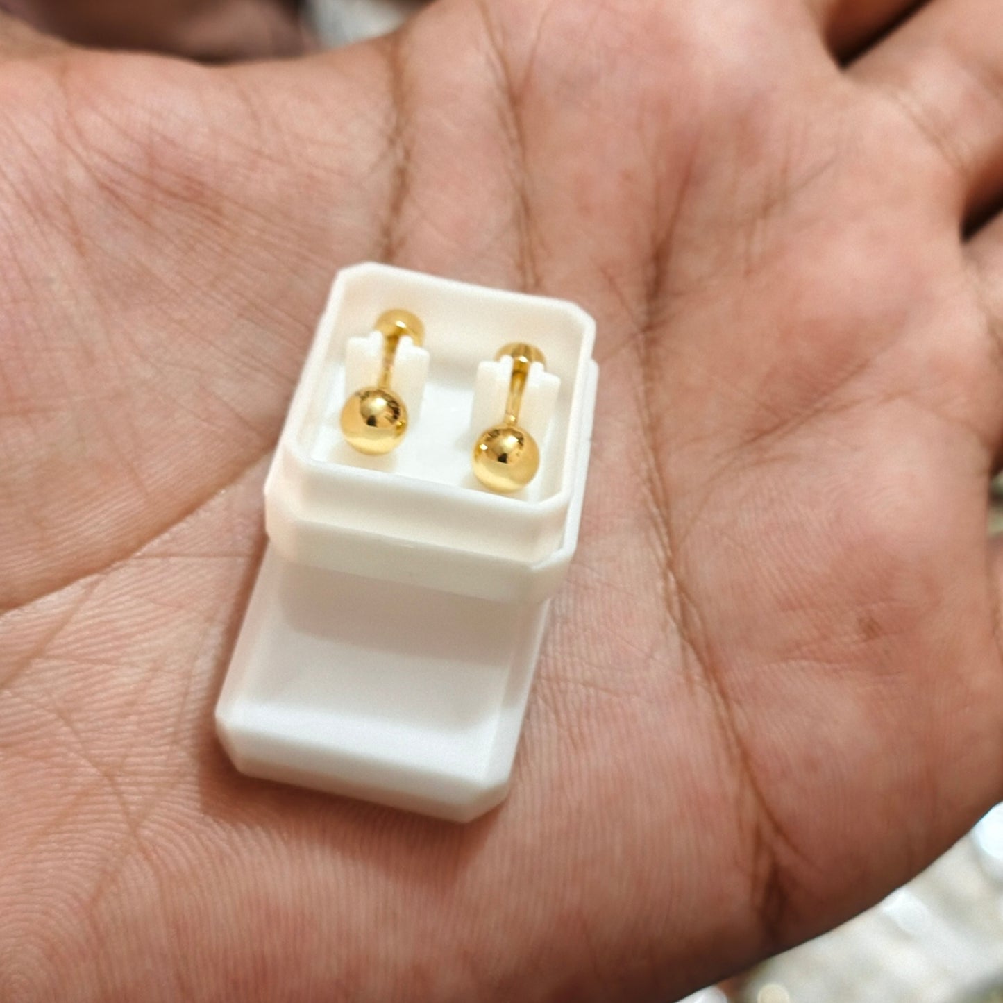 Ball Studs Earrings (Stainless steel)