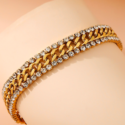1Pc Bracelet Dual Side Zirconia