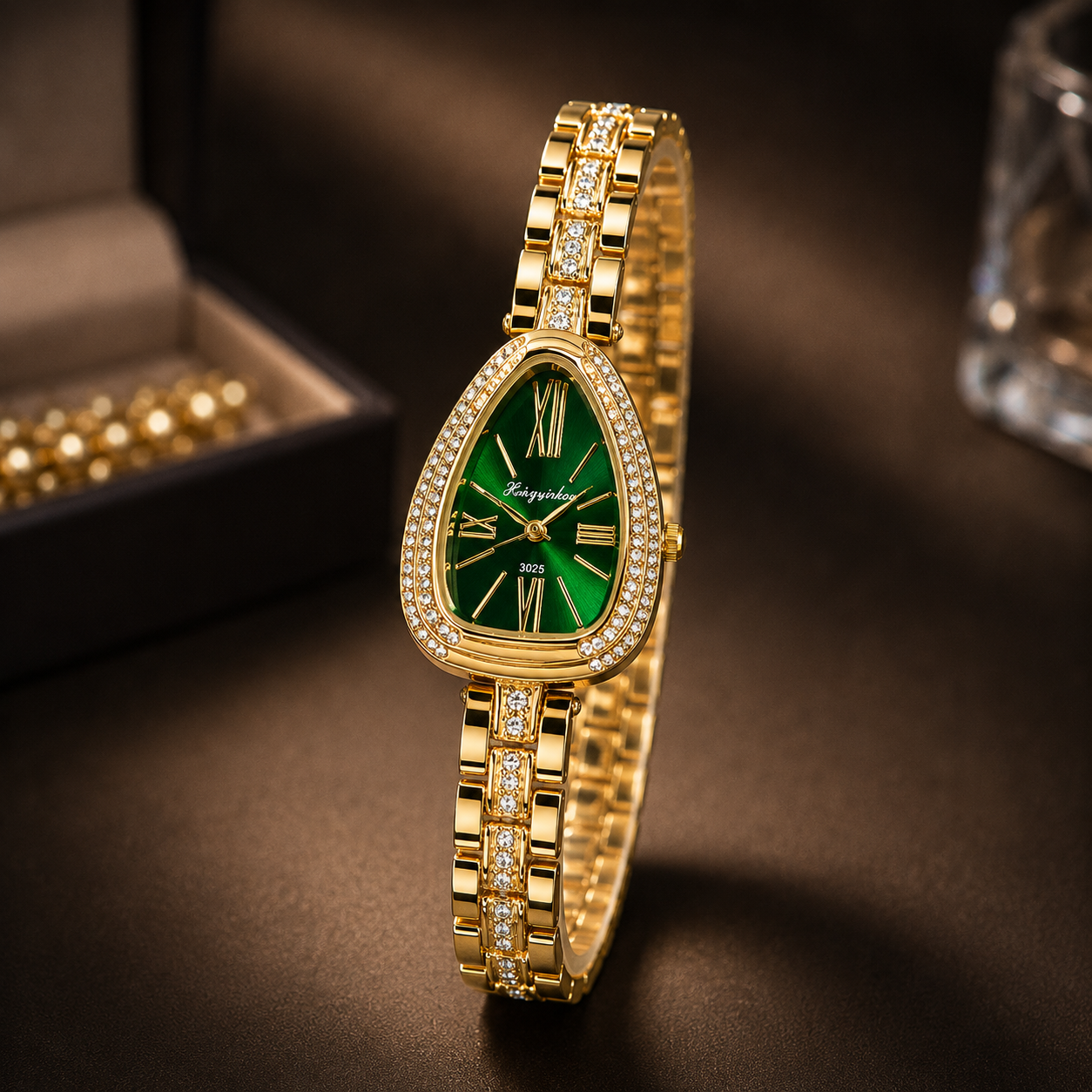 Serpanti Emerald Gold Watch