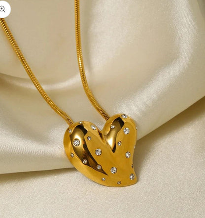 Heart Zircon Necklace