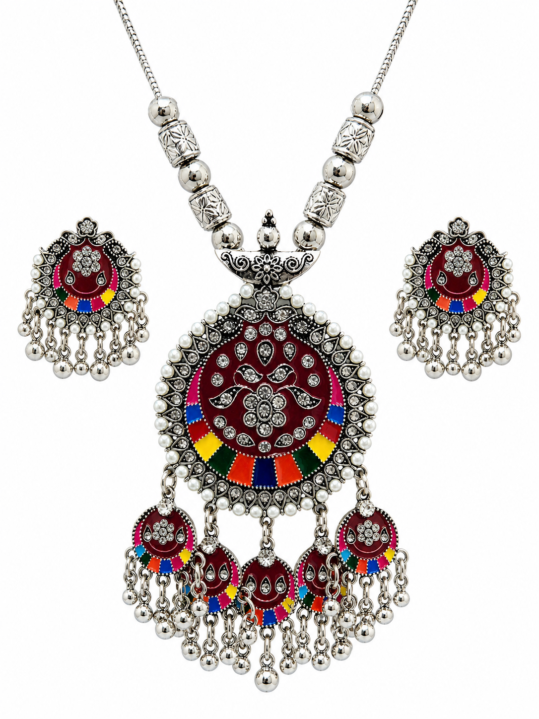 Royal Oxidized Charm Set (Silver n Golden)
