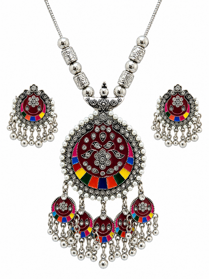 Royal Oxidized Charm Set (Silver n Golden)