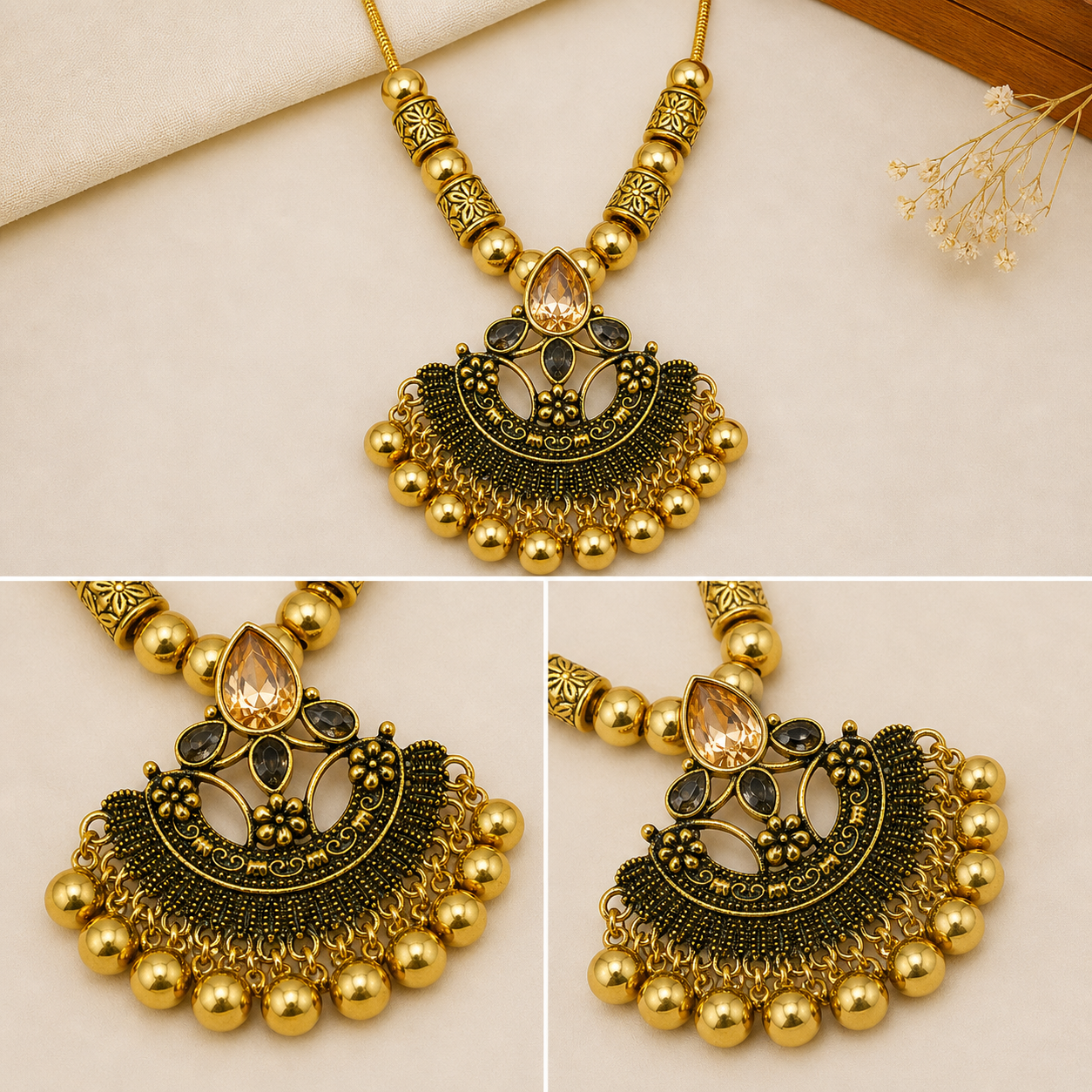 Vintge Oxidized Necklace