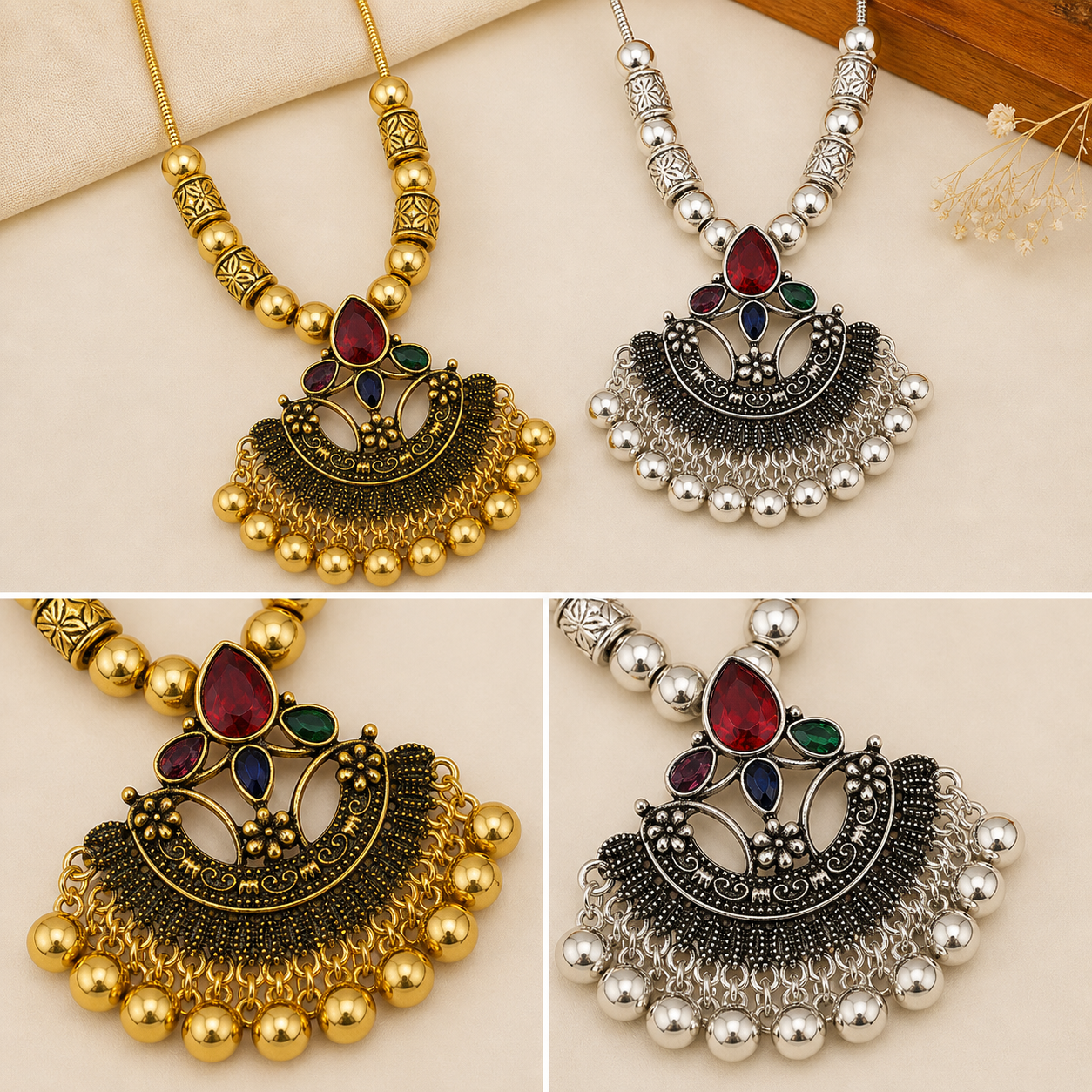 Vintge Oxidized Necklace