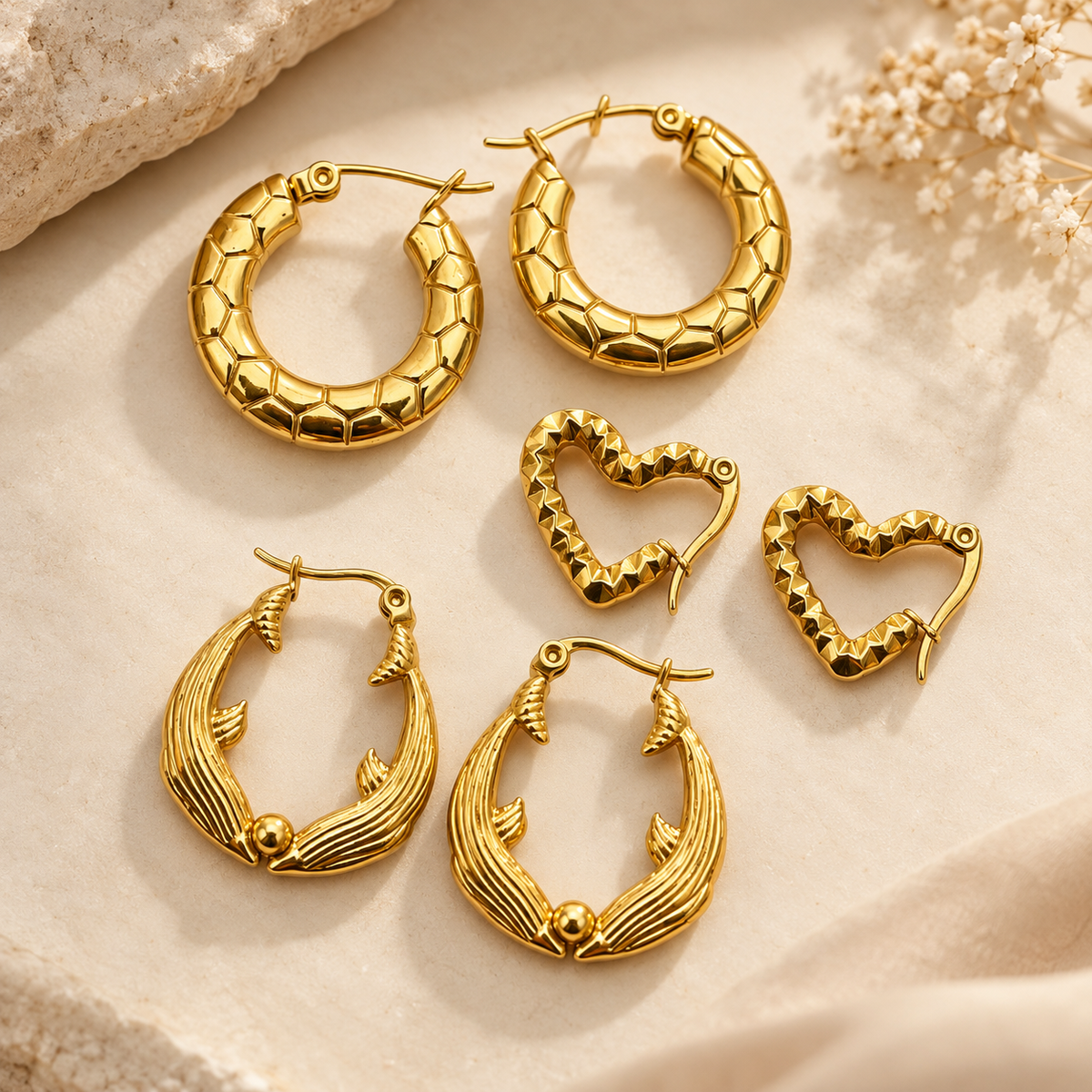 Earrings Combo( 3 Pairs)