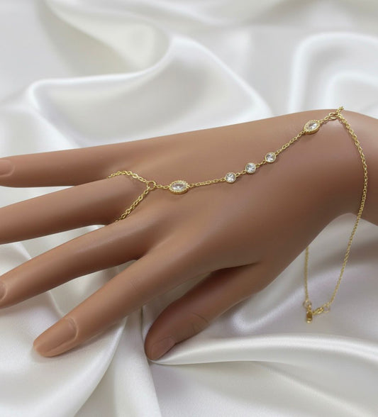 Anja Zircon Bracelet Ring