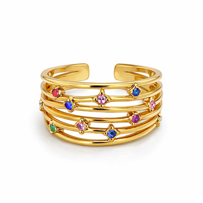 Miniature Diamentees Ring (Adjustable)