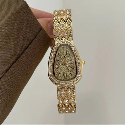 Oval Watch Zircon Diamond