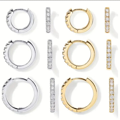 Round Zirconia Hoops (Alloy)