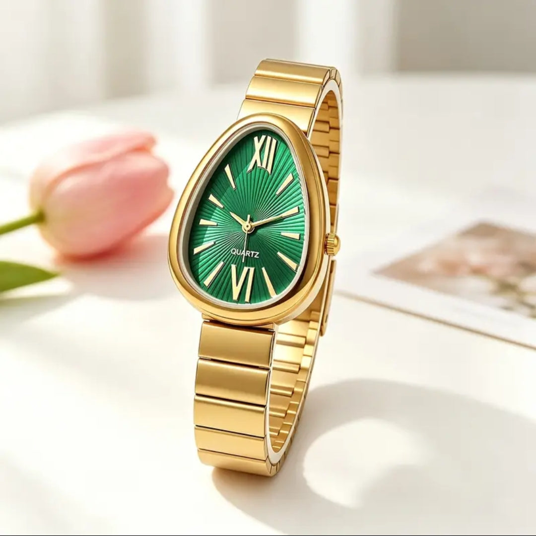 Retro Oval Watch (Green)