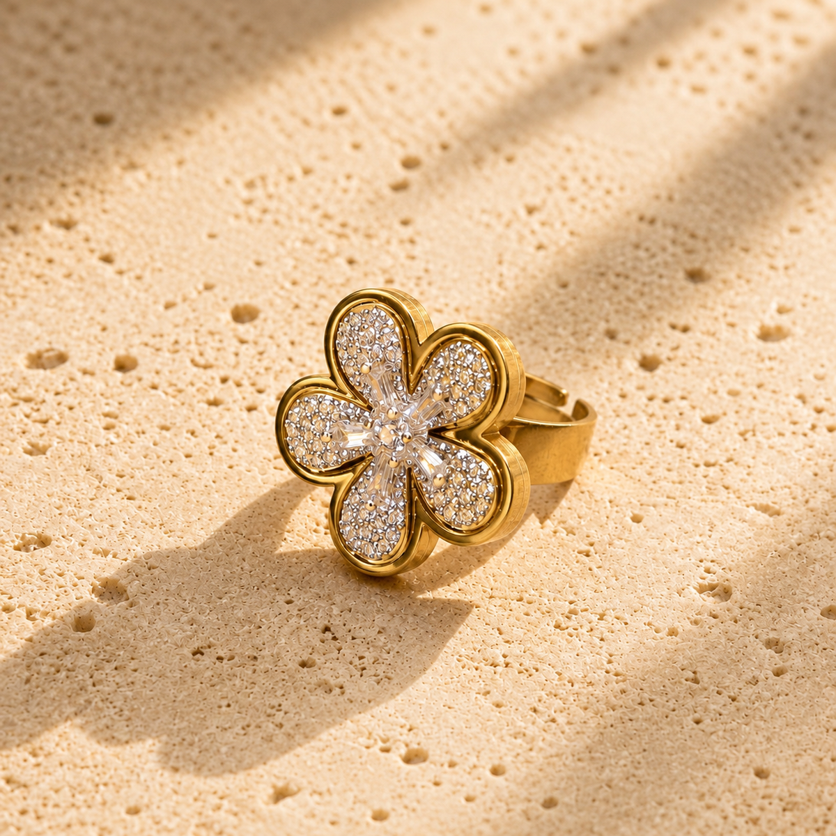 Dawn Floral Ring (Adjustable)