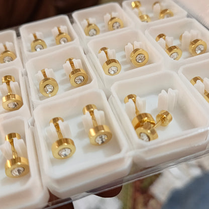 Diamond Studs Earrings (Stainless steel)