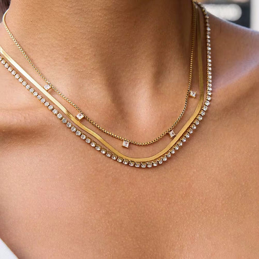 Klimt Trio Layered Necklace