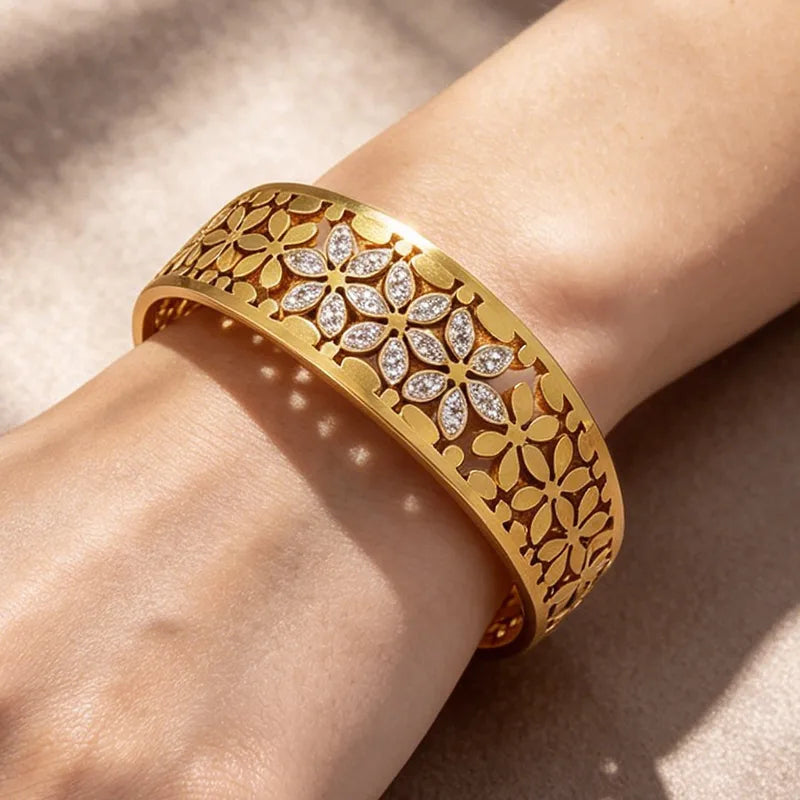 Retro Floral Handcuff