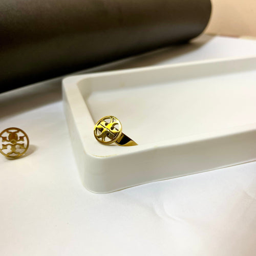 Tory Burch Ring with Engraved Logo