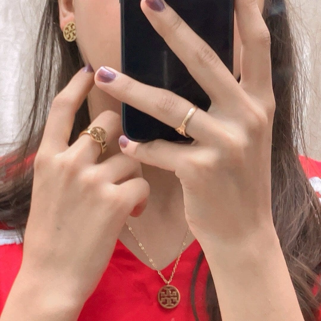 Tory Burch Ring with Engraved Logo